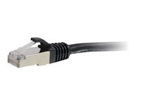 C2G Cat6a Booted Shielded (STP) Network Patch Cable - Kytkentäkaapeli - RJ-45 (uros) to RJ-45 (uros) - 10 m - STP - CAT 6a - valettu, piikitön, säikeinen - musta 89932